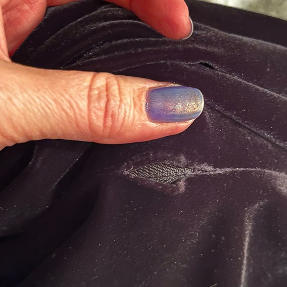 Black Velvet Vintage Evening Gown - Picture 7 of 7